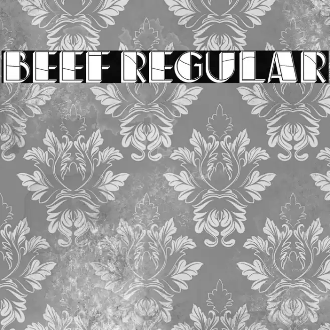 Beef Regular Font examples