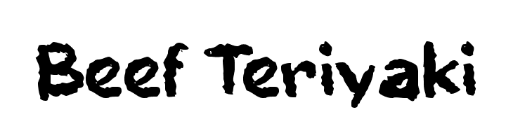 Beef Teriyaki  Descarca Fonturi Gratis