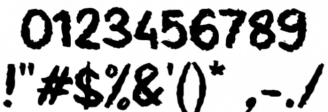 Beef Teriyaki Шрифта ДРУГИЕ символов