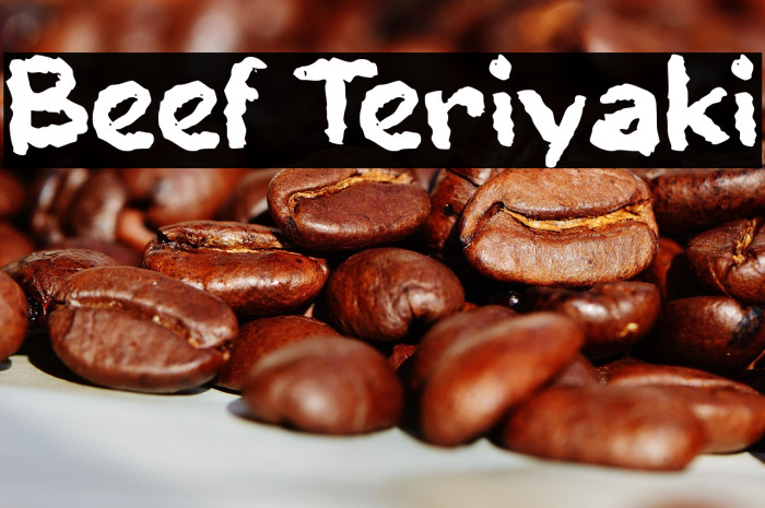 Beef Teriyaki Example 1