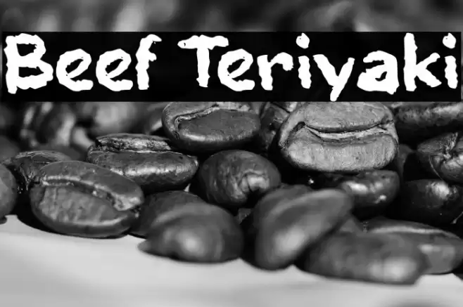 Beef Teriyaki Шрифта examples