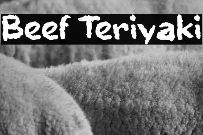 Beef Teriyaki Шрифта examples