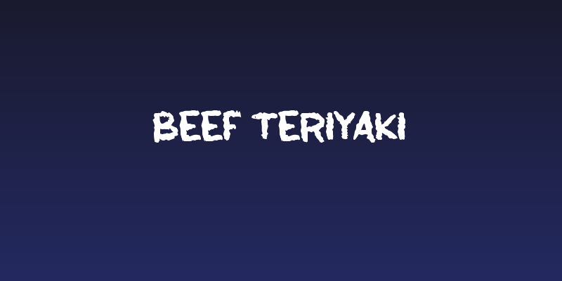 Beef Teriyaki Social Header