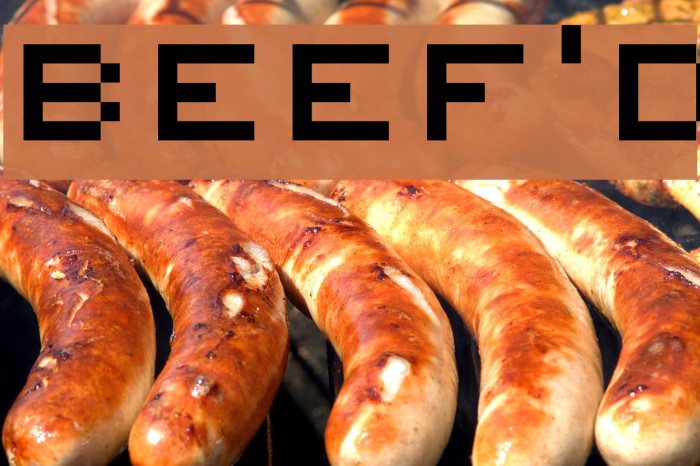 Beef'd Font examples