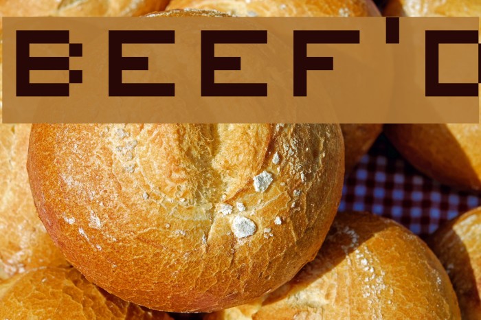 Beef'd Font examples