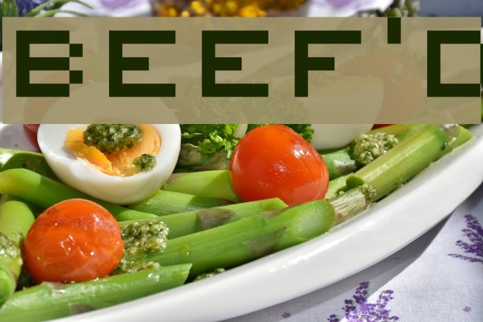 Beef'd Font examples