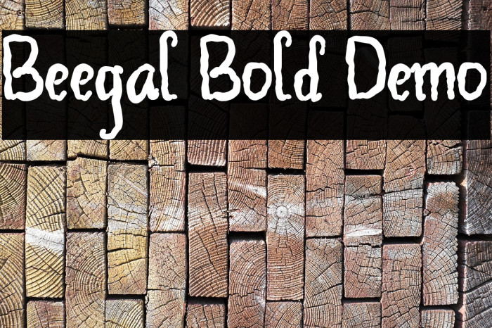 Beegal Bold Demo Font examples