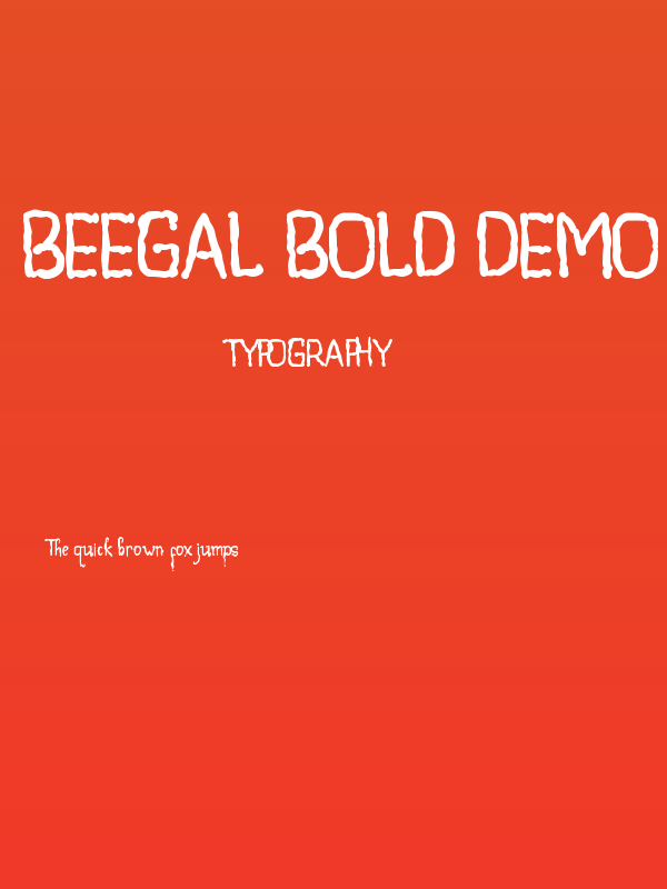 Beegal Bold Demo Poster