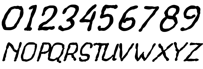Beegal Italic Demo Font OTHER CHARS
