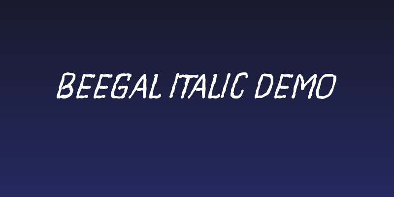Beegal Italic Demo Social Header
