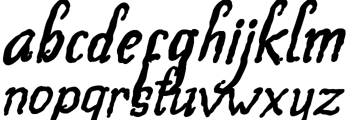 Beegal Italic Demo Font LOWERCASE