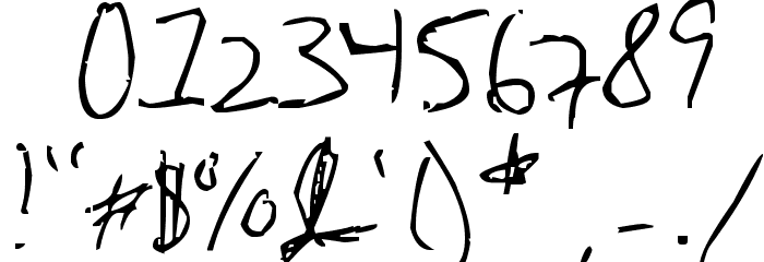 Beehives Are Sticky Font OTHER CHARS