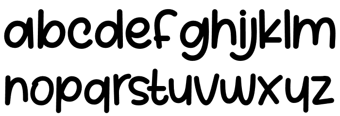 Beelova Font LOWERCASE