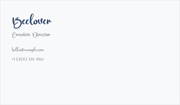 Beelover Business Card