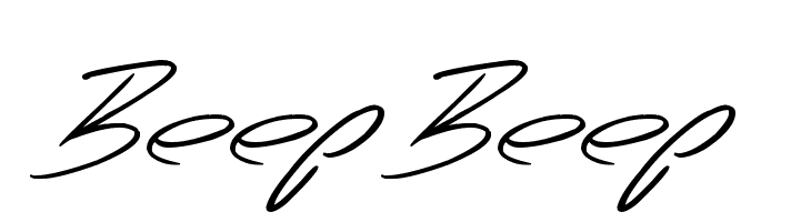 Beep Beep Font