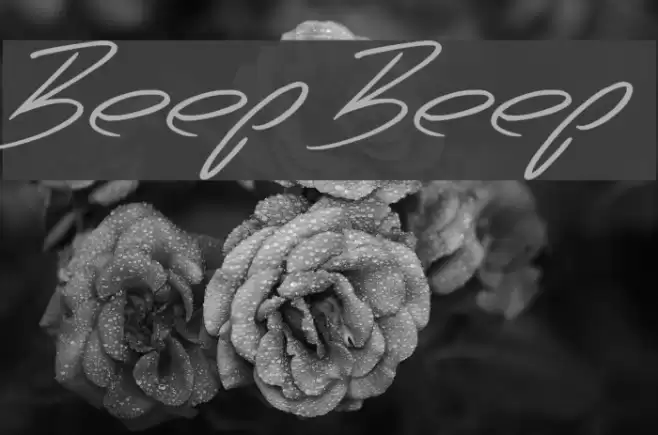 Beep Beep Font examples