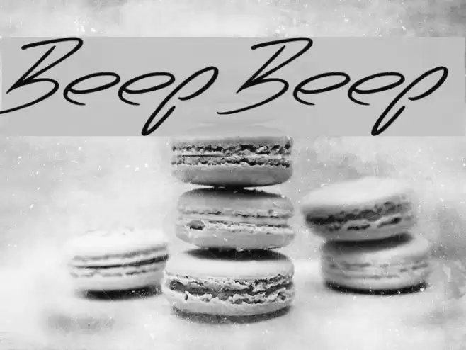 Beep Beep Font examples