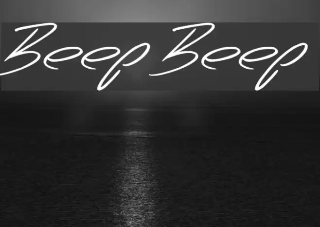 Beep Beep Font examples