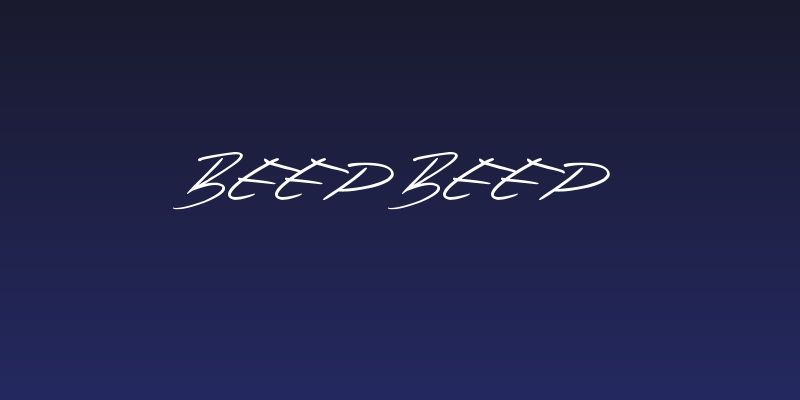 Beep Beep Social Header