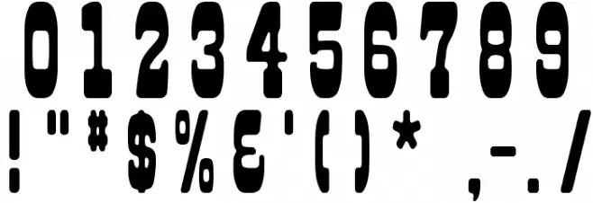 Beeper Font OTHER CHARS