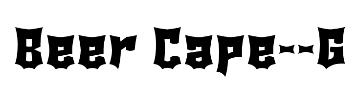 Beer Cape__G Font