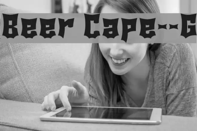 Beer Cape__G Font examples