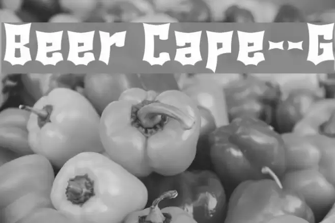 Beer Cape__G Шрифта examples