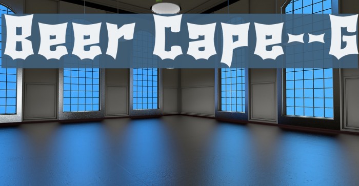 Beer Cape__G フォント examples