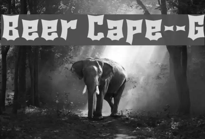 Beer Cape__G Шрифта examples