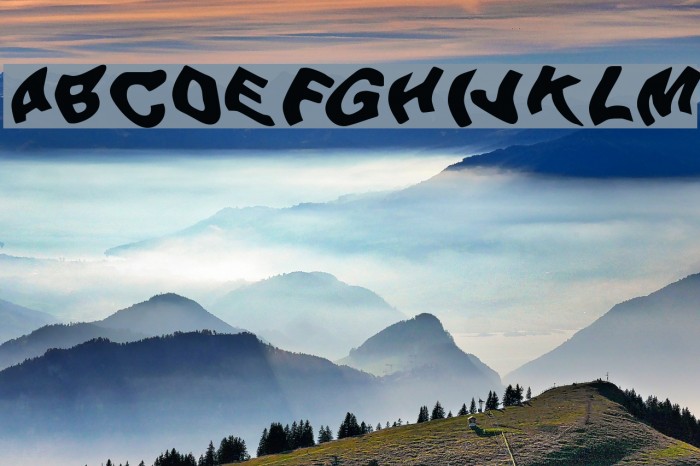 Beer Goggles Font examples
