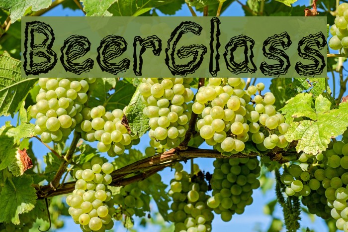 BeerGlass Font examples