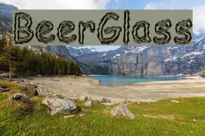 BeerGlass Font examples