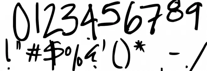 Bees Burts Font OTHER CHARS