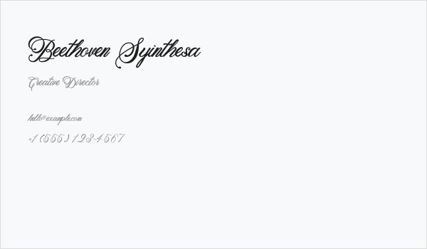 Beethoven Syinthesa Business Card