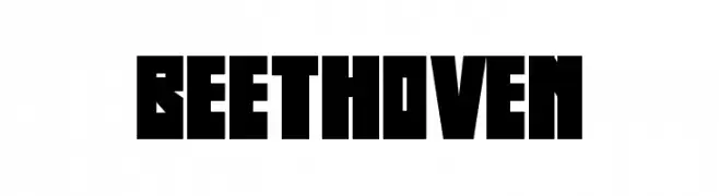 Beethoven  フリーフォントのダウンロード