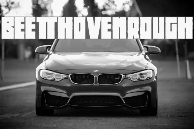 BeethovenRough Font examples