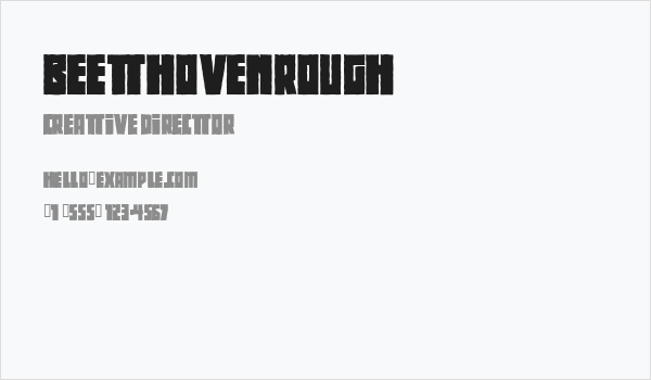 BeethovenRough Business Card