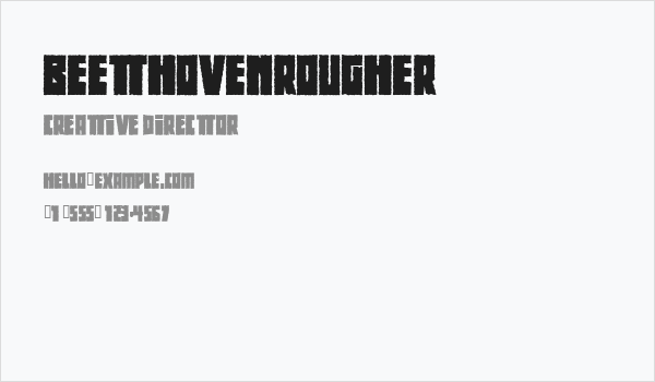 BeethovenRougher Business Card