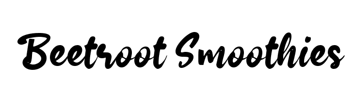 Beetroot Smoothies  Free Fonts Download