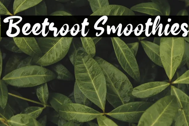 Beetroot Smoothies Example 3