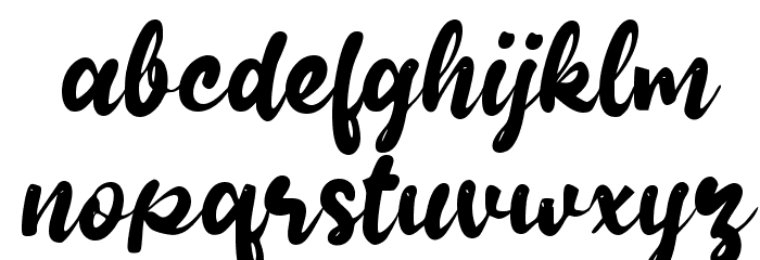 Beetroot Smoothies Font LOWERCASE