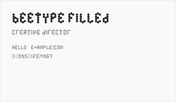 Beetype Filled Business Card