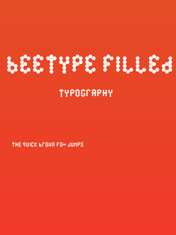 Beetype Filled Poster