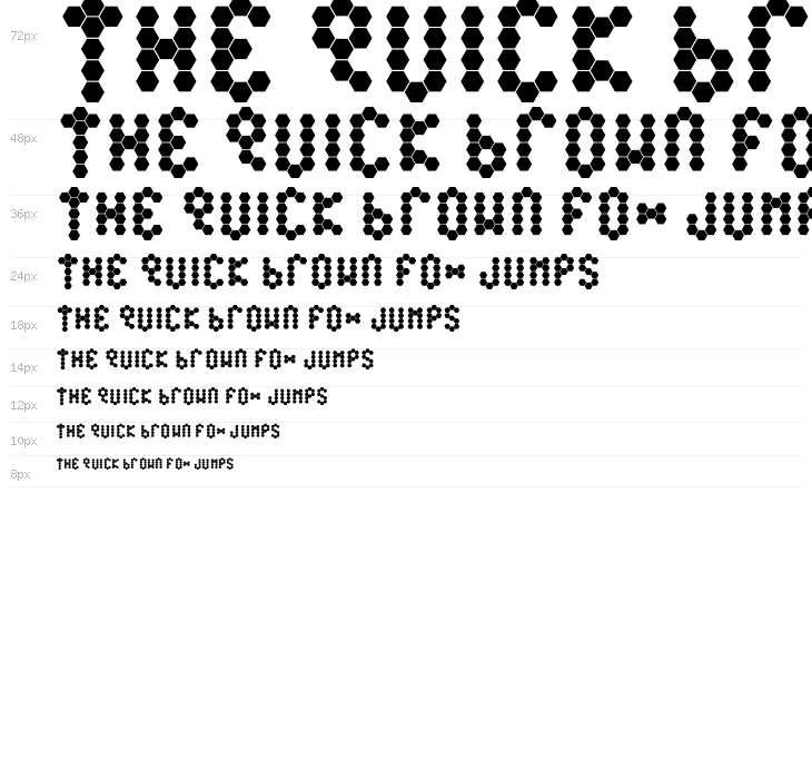 Beetype Filled Waterfall