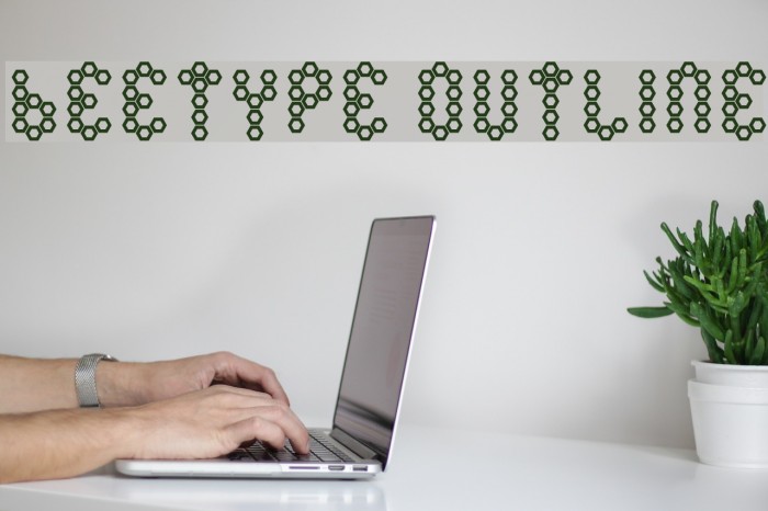 Beetype Outline Font examples