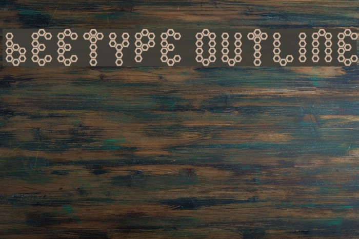 Beetype Outline Font examples