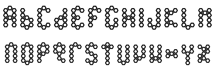 Beetype Outline Font LOWERCASE