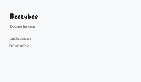 Beezybee Business Card