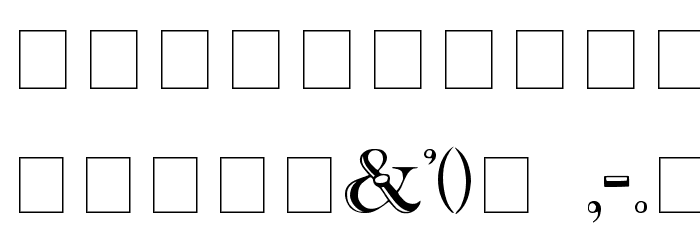 Beffle Medium Font OTHER CHARS