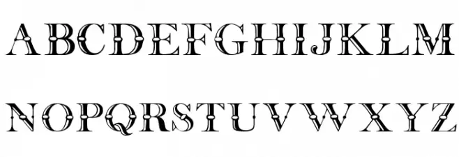 Beffle Regular 字体 大写
